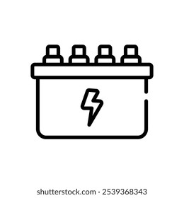 Icono de batería Vector Ilustración de stock