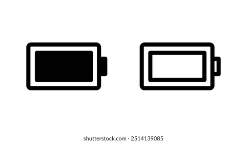 Battery icon vector. Battery symbol icon