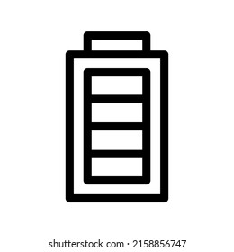 Design-Illustration des Akkusymbols für Vektorsymbole