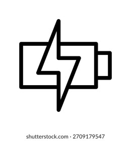 Ilustración de diseño de símbolo de Vector de icono de batería