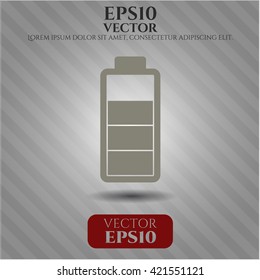 battery icon vector symbol flat eps jpg app web concept website