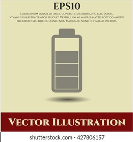 battery icon vector symbol flat eps jpg app web concept website