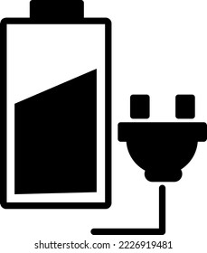 battery icon vector symbol template on white background..eps