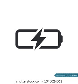 Battery Icon Vector Template illustration design