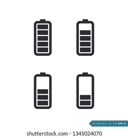 Battery Icon Vector Template Illustration Design. Vector EPS 10.