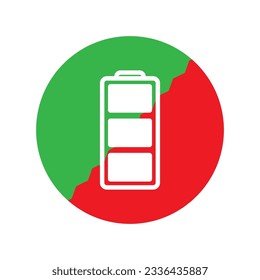 battery icon vector template illustration logo design