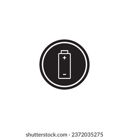 Vektorgrafik-Logo-Design des Akkus