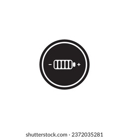Vektorgrafik-Logo-Design des Akkus