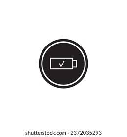 battery icon vector template illustration logo design