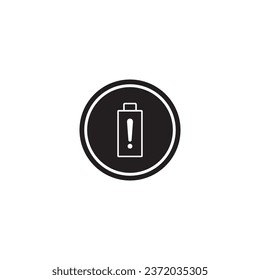 Vektorgrafik-Logo-Design des Akkus