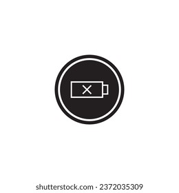 battery icon vector template illustration logo design