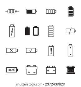 battery icon vector template illustration logo design