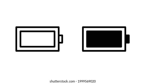 Battery icon vector for web, computer and mobile app