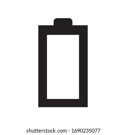 battery icon vector with white background from eps 10