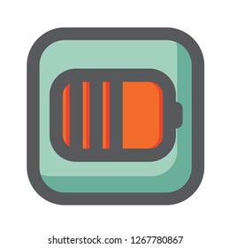 Battery Icon Vector.User Interface icon For Mobile Applications. For Multi Purpose