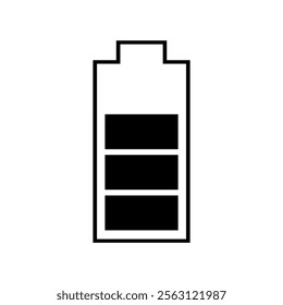 battery icon Vertical vector illustration