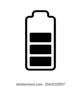 battery icon Vertical vector illustration