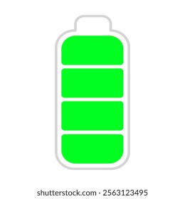 battery icon Vertical vector illustration