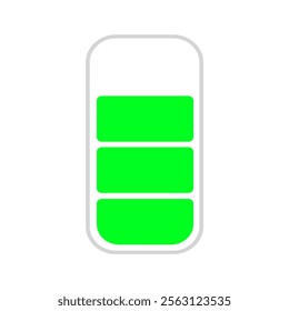 battery icon Vertical vector illustration