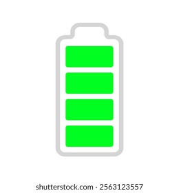battery icon Vertical vector illustration