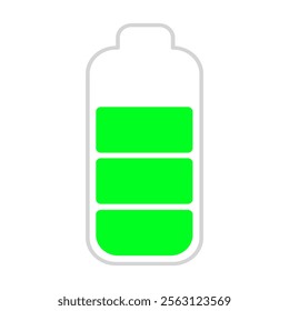 battery icon Vertical vector illustration
