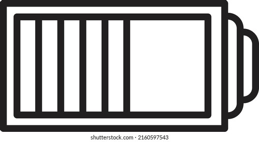 battery icon with white background