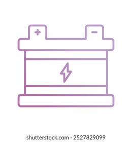 battery icon with white background vector stock illustration