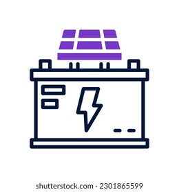 icono de batería para tu sitio web, móvil, presentación y diseño de logotipo.