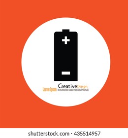 Battery icon.battery.energy concept.vector illustration.