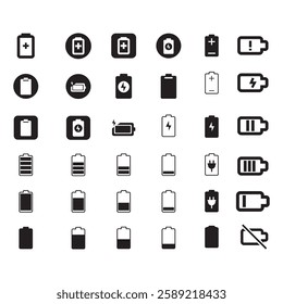 Battery Icons design with illustrator.