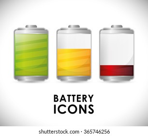 Battery icons graphic