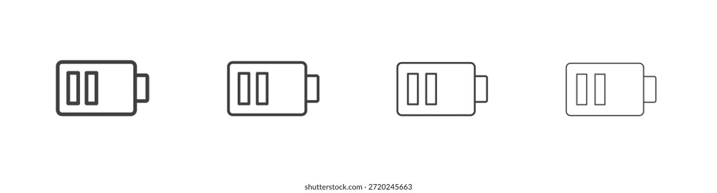 Iconos de la batería para el gráfico y el Diseño web.