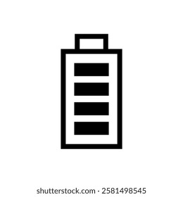 Battery icons on isolated background.