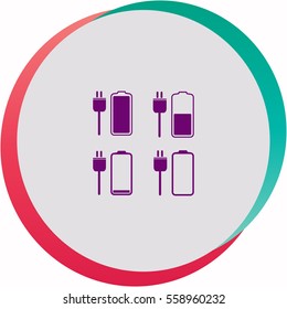 Battery icons set  icon. Vector design.
