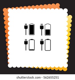 Battery icons set  icon. Vector design.