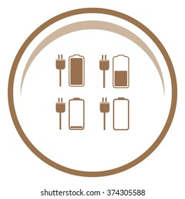 Battery icons set. Vector. Eps 10.