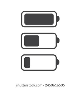 Battery Icons set Vector, Icons set Battery Icons, Icon, Vector Icons PNG and Vector with Transparent Background