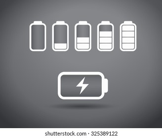Battery Icons. Vector