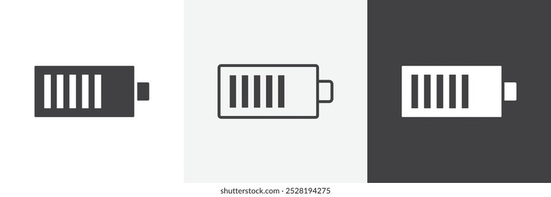 Battery icon.Trendy modern flat linear vector illustration on white background.