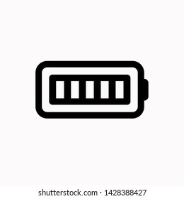 Battery icon,vector illustration. Flat design style. vector battery icon illustration isolated on White background, battery icon Eps10. battery icons graphic design vector symbols.
