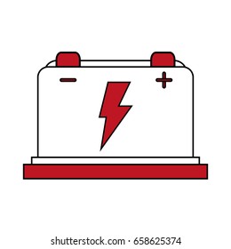 battery illustration cartoon flat