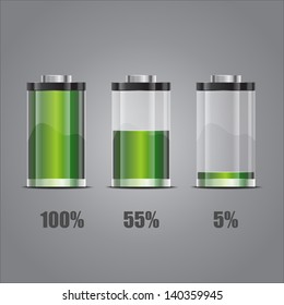 Battery Illustration. Concept-battery Life - EPS10