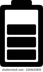 battery illustration with flat style