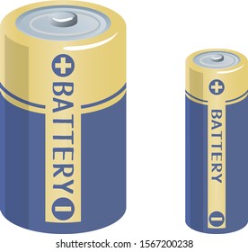 Battery illustration (large and small)