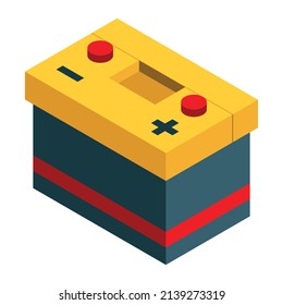 Battery illustration on transparent background