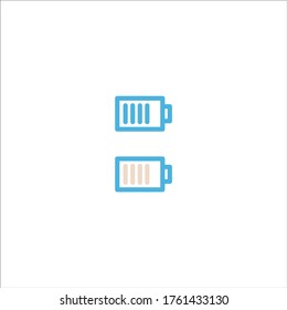 battery indicator icon flat vector logo design trendy illustration signage symbol graphic simple