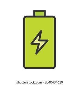 Battery Indicator icon vector image. Can also be used for Physical Fitness. Suitable for mobile apps, web apps and print media.
