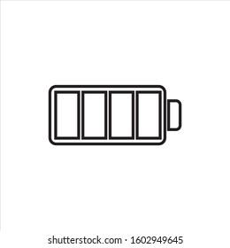 Battery Indicator Icons. Simple symbol vector