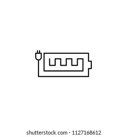Battery indicator outline icon.