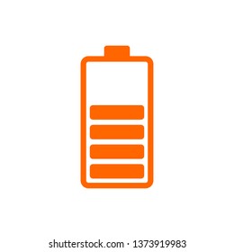 battery indicator symbol icon. low battery indicator design illustration